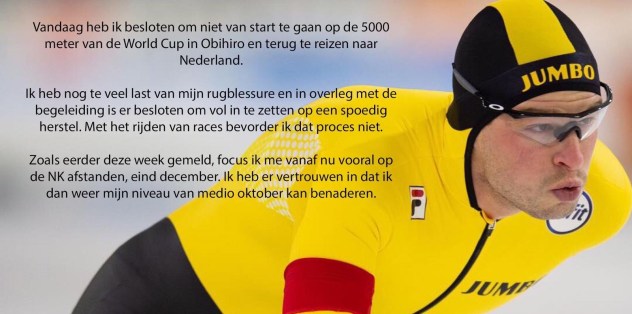 Sven Kramer verklaring